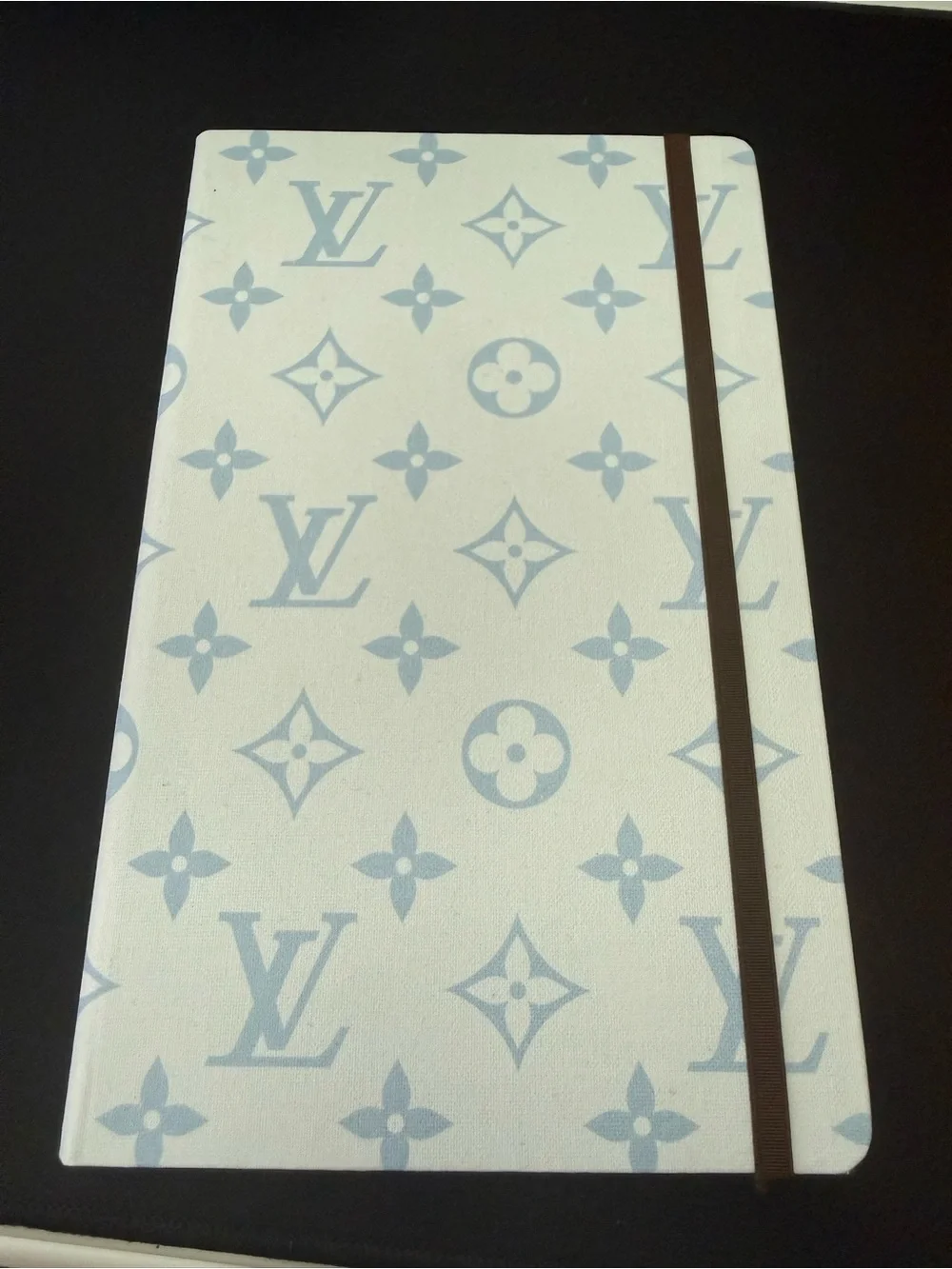 NEW Louis Vuitton Jane Notebook MM & Stickers Monogram Blue GI1359 Authentic